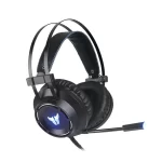 AURICULAR GAMER ARGOMTECH COMBAT HS46 CON CABLE NEGRO LUZ AZUL