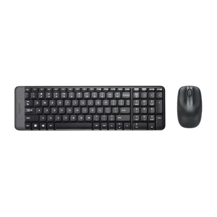 KIT TECLADO Y MOUSE INALAMBRICO LOGITECH MK220 NEGRO