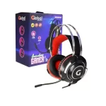 AURICULAR GAMER GLOBAL CON MICROFONO Y CABLE EPGMR149 ROJO
