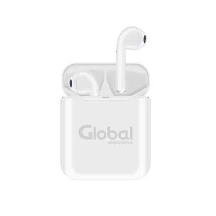 AURICULAR INALAMBRICO BLUETOOTH GLOBAL TWSPODT I12S BLANCO