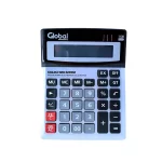 CALCULADORA DE ESCRITORIO GLOBAL 12 DIGITOS 1200V METALIZADA
