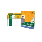 RESMA PAPEL BOREAL OFICIO 75gr 500 HJS BLANCA CAJA x 5 UN