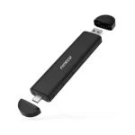 CARRY DISK CASE M2 SSD SATA CUAL USB C + USB 3,2 FIDECO
